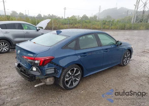 2025 Honda Civic Hybrid Sport/Sport Touring из США, поврежденный, VIN 2HGFE4F85SH344858